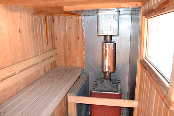 Mobile Sauna Inside