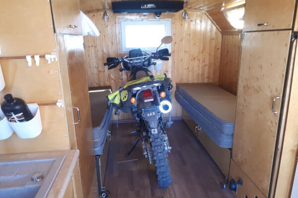Transportation of a Motorcycle in a Motorhome
